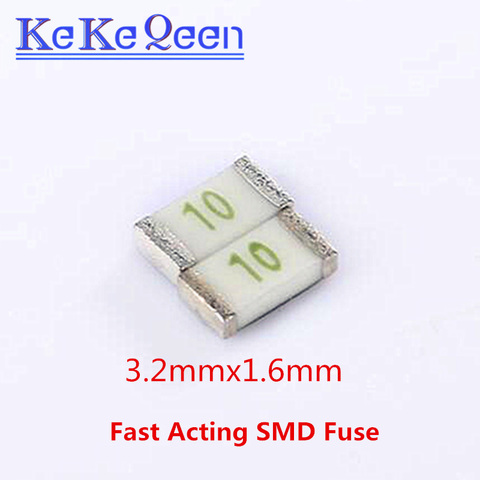 20 unids/lote fusible 1206 10A 24V rápida fusibles SMD 3,2*1,6mm ► Foto 1/1