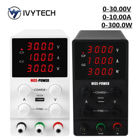 IVYTECH-fuente de alimentación de 30V 10A DC, ajustable, pantalla de 4 dígitos, fuente de alimentación de laboratorio, regulador de voltaje, reparación, ajuste preciso ► Foto 1/6