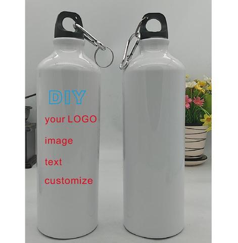Botella personalizada de 750ML con foto y nombre, botella de aluminio de tamaño grande, para viaje y viaje, regalos creativos ► Foto 1/6