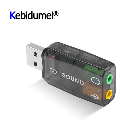 Usb Mini externo 3,5mm enchufe de auricular con micrófono auriculares estéreo 3d tarjeta de sonido Adaptador de Audio nuevo altavoz interfaz para ordenador portátil ► Foto 1/6