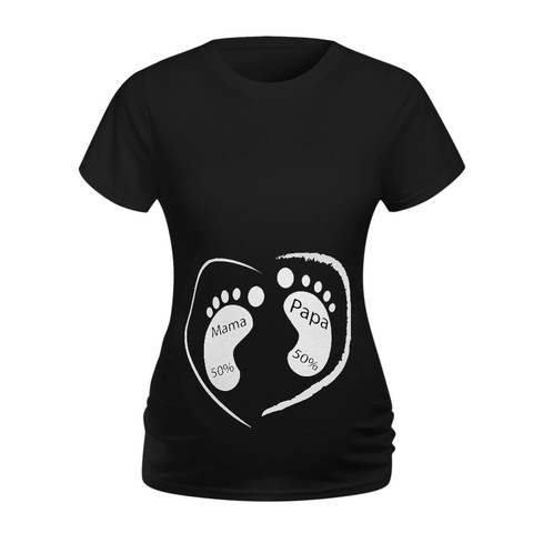 Ropa de maternidad para mujeres embarazadas, Tops con estampado de dibujos animados de manga corta, camiseta de embarazo, Ropa de lactancia, camiseta de maternidad ► Foto 1/6