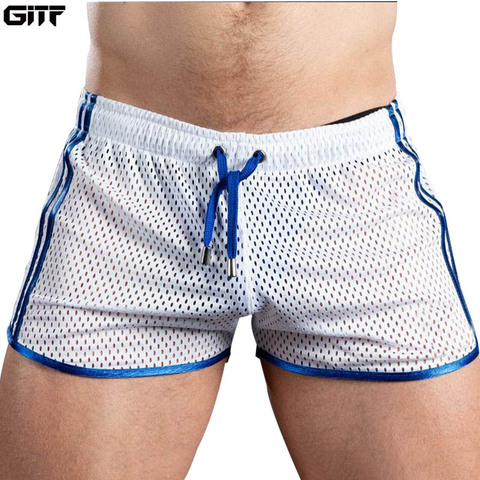 GITF, pantalones cortos deportivos para correr de secado rápido para hombre, pantalones cortos de entrenamiento de cuadrícula, ropa de gimnasio para hombre, fútbol, tenis, entrenamiento de playa, pantalones cortos de natación ► Foto 1/6