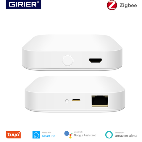 Hub inteligente Tuya ZigBee 3,0, puente de enlace inalámbrico/con cable para aplicación Control remoto por voz, funciona con asistente de Google Home Alexa ► Foto 1/6