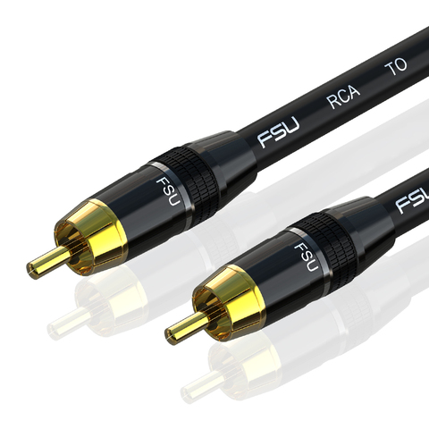 RCA a Cable RCA Cable de altavoz de graves Audio Digital Coaxial Cable SPDIF hombre Conector estéreo DVD Subwoofer de alta fidelidad Toslink 1, 2, 3, 5m ► Foto 1/6