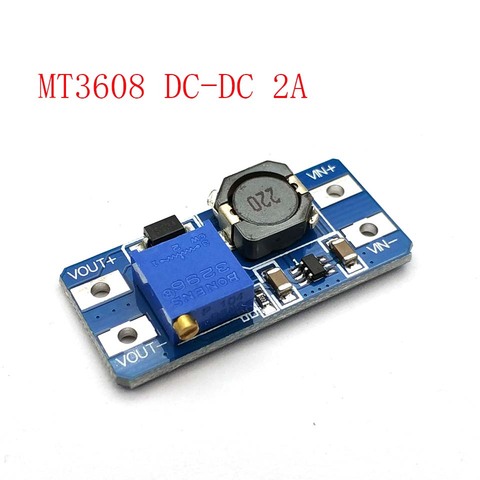 MT3608 2A Max DC-DC paso módulo de potencia de refuerzo de módulo de potencia para Arduino 3-5 V a 5 V/9 V/12 V/24 V ► Foto 1/5