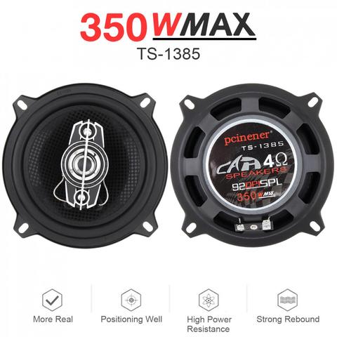 Uds 5 pulgadas 13cm 12V 12V 350W coche altavoz Coaxial Audio de coche de música estéreo Frecuencia de rango completo de alta fidelidad de instalación no destructiva ► Foto 1/6