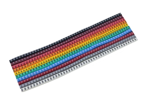 Marcador de Cable de EC-0, 0 a 9, 500 Uds., para Cable, tamaño 1,5mm cuadrado, color ► Foto 1/5