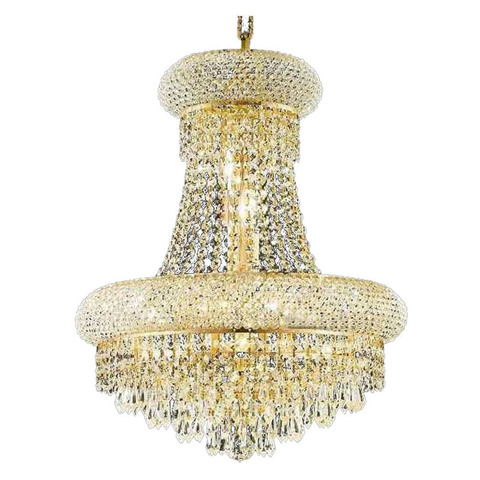 Lámpara de araña de cristal francés con diseño de Imperio Dorado, candelabros cromados, modernos, envío gratis ► Foto 1/1