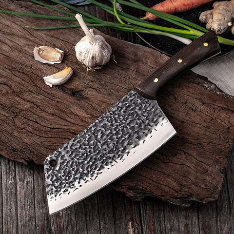 CHUN forjado cuchillo de Chef martillo hoja chino cuchilla cortador de acero inoxidable corte helicóptero cuchillos de cocina accesorios de cocina ► Foto 1/4