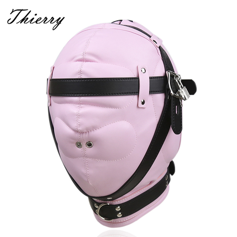 Thierry 5 color the total Sensory deprive Hood, nueva experiencia sensorial sexo de restricción de esclavitud juguetes para parejas juegos para adultos ► Foto 1/6