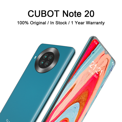 CUBOT-teléfono móvil inteligente Note 20, smartphone con pantalla HD de 6,5 pulgadas, batería de 4200mAh, NFC, Android 10,0, cámara cuádruple trasera, 64gb de Rom ► Foto 1/6