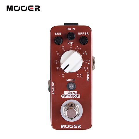 MOOER PURE OCTAVE-Pedal de efecto de guitarra Mini Octave, 11 modos de tuerca, carcasa totalmente de Metal, accesorios para guitarra ► Foto 1/6