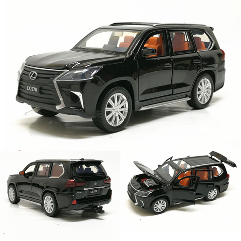 1:32 lexus LX570 aleación tiro atrás coche modelo diecast metal de juguete vehículos con sonido luz 6 puertas abiertas para los niños regalo envío gratis ► Foto 1/6