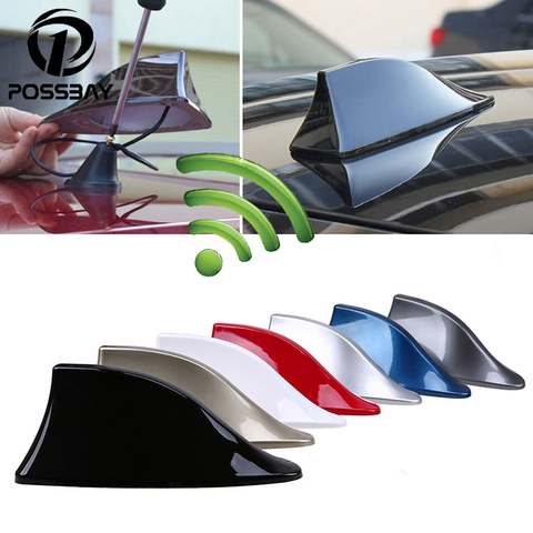 Antena de aleta de tiburón para coche POSSBAY antenas de techo para BMW/Honda/Toyota/Hyundai/ VW/Kia/Nissan estilo de coche ► Foto 1/6