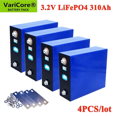 Uds VariCore 3,2 V 310Ah lifepo4 de la batería de 12V 12V 310AH pack de batería recargable para coche eléctrico RV sistema de almacenamiento de energía Solar ► Foto 1/1