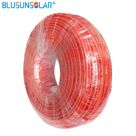 ¡Producto en oferta! Cable PV de 20/rollo de 4mm 2/6 mm2(12 AWG/10AWG), Cable conductor de cobre rojo y negro, chaqueta XLPE con aprobación TUV ► Foto 1/5