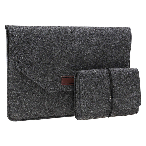 Nuevo fieltro de lana suave para MacBook Pro 13 15 2015 Retina 12 manga funda de portátil para Mac libro aire Retina Pro 11 12 13 15 manga del ordenador portátil ► Foto 1/6