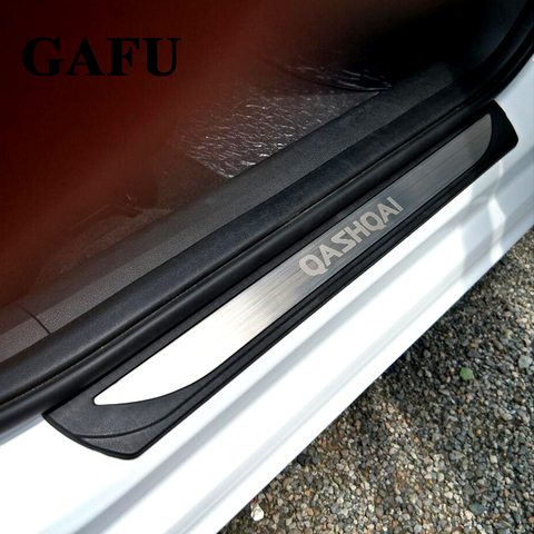 Estilo de coche para Nissan Qashqai J11 accesorios, puerta Protector de alféizar umbral placa del desgaste Bienvenido cubre pedales Trims 2016 de 2022 ► Foto 1/6