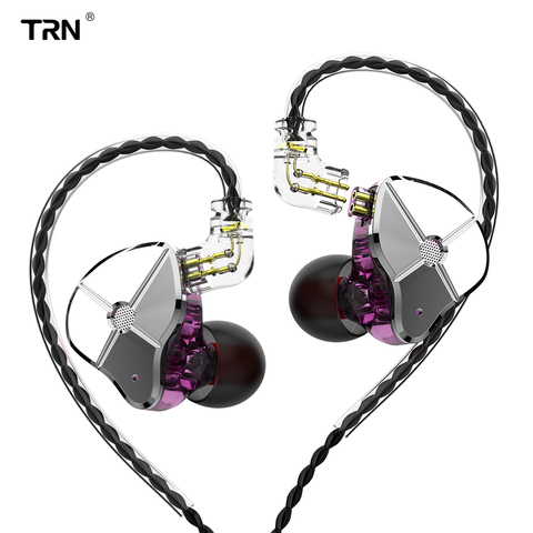 TRN ST1-auriculares intrauditivos híbridos de Metal 1BA 1DD para DJ, Monitor HIFI, correr, deporte, TRN, V90, V80, BA5, V30, IM1 ► Foto 1/6