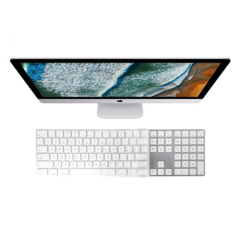 Funda de silicona para teclado iMac, funda para teclado mágico, inalámbrico por Bluetooth, transparente, película EU US A1314A1644 A1843 A1243 ► Foto 1/6