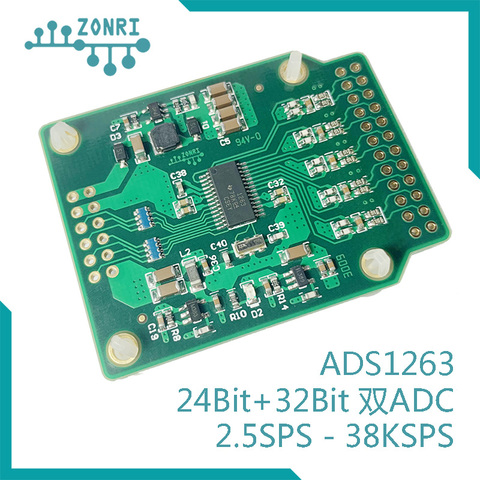 Módulo ADC de alta precisión Ads1263, 32 bits, 24 bits + 32 bits, conversión Dual ADC/AD, 38,4 ksps ► Foto 1/4