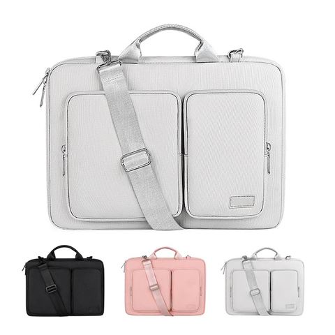 Bolsa para ordenador portátil a prueba de golpes, funda para portátil de 16 pulgadas para Macbook Xiaomi Air Pro hp13 15, maletín de hombro para mujer, 13,3 14 15,6 ► Foto 1/6