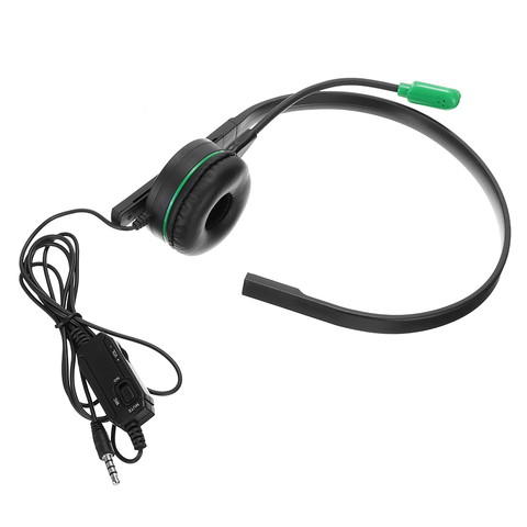 Mayitr 1 unid auriculares monoaural profesional sola cara Gaming Headset auricular con micrófono para Xbox One PS4 ► Foto 1/6