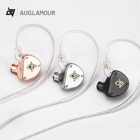 Auglamour-auriculares F300 con controlador dinámico, dispositivo de música HiFi, con Monitor de metal, deportivos, MP3, intrauditivos con micrófono T100 T2 M10 ZSTX ZSN ► Foto 1/6