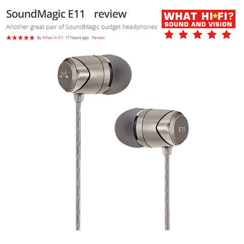 SoundMAGIC-auriculares E11 con cable, cascos internos con aislamiento de ruido, potentes estéreo HiFi de bajos, Deportivos ► Foto 1/6