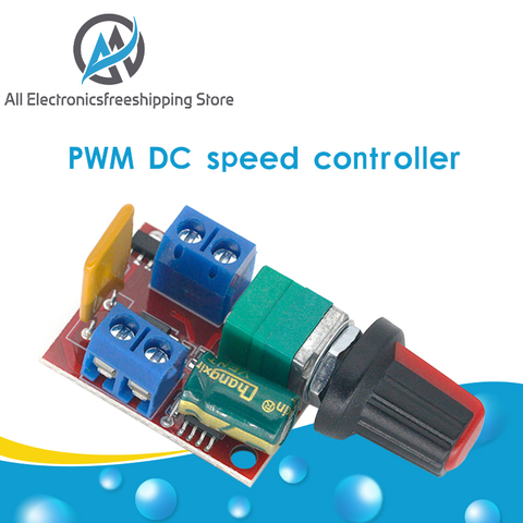 Gran oferta Mini 5A PWM máx 90W controlador de velocidad del Motor de CC módulo 3V-35V Interruptor de Control de Velocidad LED Dimmer ► Foto 1/6