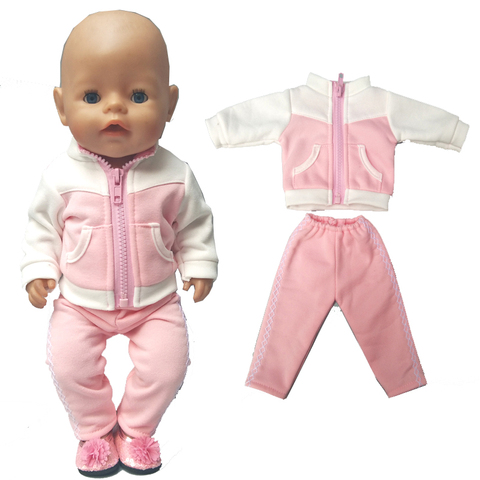 Ropa para muñecas de 43cm para bebés, chaqueta, pantalones, abrigo de plumón para recién nacidos de 17 