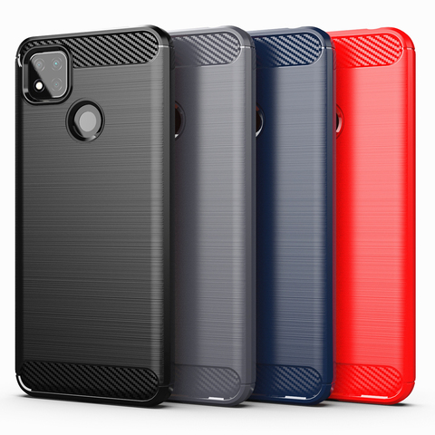 Funda de silicona suave a prueba de golpes para Xiaomi Redmi 9C NFC, funda  trasera de