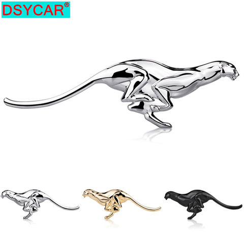 DSYCAR-pegatina de leopardo 3D para coche, insignia metálica de automóvil, emblema, 3D, para maletero, pegatina adhesiva, para la mayoría de los coches, 1 Uds. ► Foto 1/6