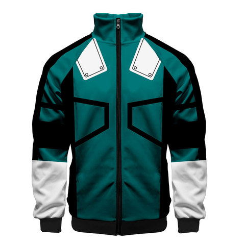 Chaqueta con cremallera para hombre y mujer, traje de Cosplay de Boku No My Hero Academia, 3D, Bakugou Todoroki Shoto Izuku Midoriya, Deku ► Foto 1/6