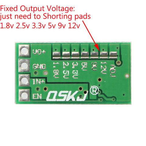 Módulo regulador de voltaje ajustable diminuto Mini 2A, reductor de DC-DC, DC 5-24V a DC 1,8 V 3,3 V 5V 9V 12V ► Foto 1/4