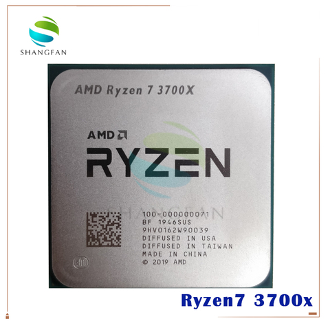 AMD-procesador de CPU AMD Ryzen 7 3700X R7 3700X 3,6 GHz 7NM L3 = 32M 100-000000071, ocho núcleos, Sinteen-rosca, Socket AM4 ► Foto 1/1