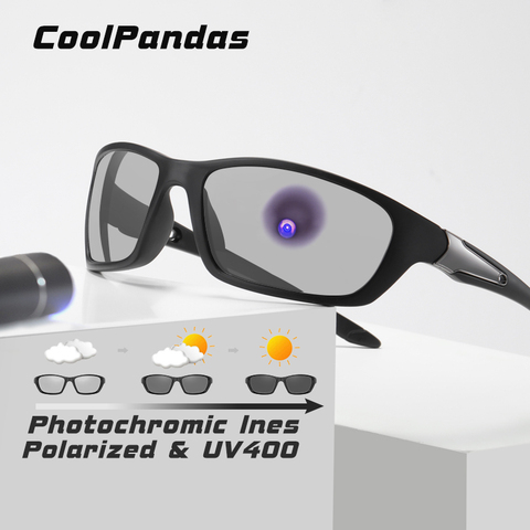 Gafas de sol fotocromáticas para hombre, lentes de sol fotocromáticas para conducción deportiva, polarizadas, con visión nocturna y de día, con UV400, zonnebril heren, 2022 ► Foto 1/1