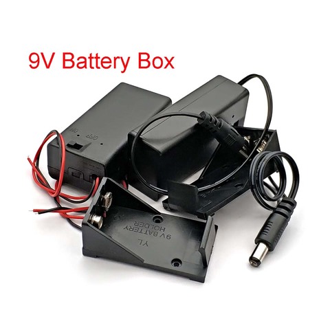 De 9 voltios caja de poder de palanca negro 9 V batería sostenedor de la con el interruptor ON/OFF ► Foto 1/4