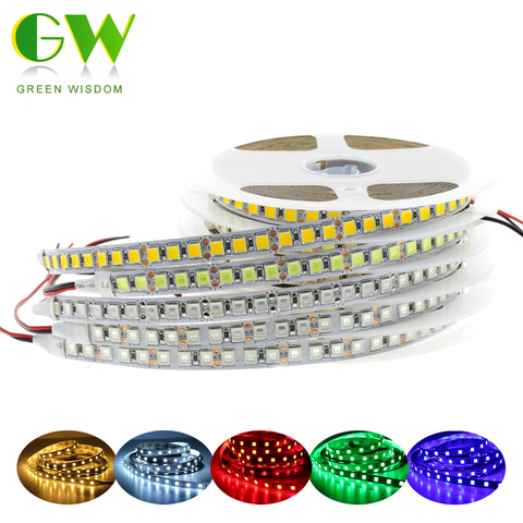 Tira de luz LED DC12V 5054 cinta LED Flexible impermeable 60LEDs/m 120LEDs/m más brillante que 5050 3528 12V cinta de diodo RGB 5 m/lote ► Foto 1/6