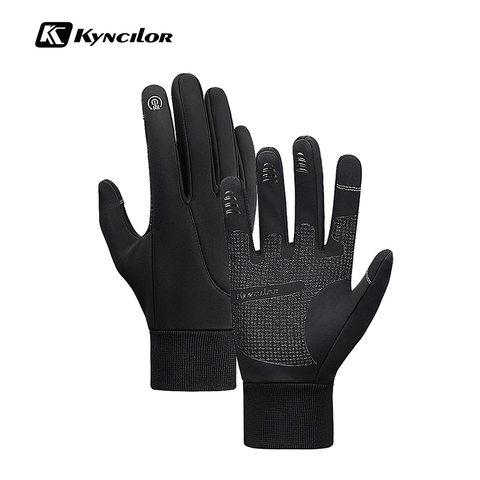 Kyncilor-guantes de ciclismo impermeables para hombre y mujer, resistentes al viento, con pantalla táctil de camuflaje, para pesca, bicicleta y senderismo ► Foto 1/6