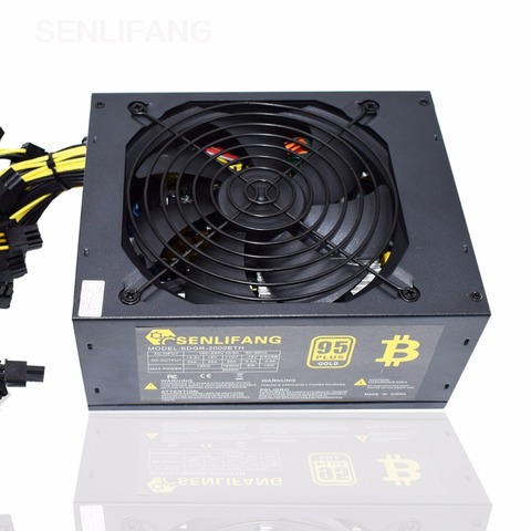 Asic bitcoin nuevo oro potencia 2000 W PLUS ETH fuente de alimentación ATX máquina de minería máquina apoya 8 GPU soporte envío gratis ► Foto 1/5