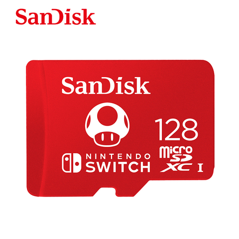 SanDisk-tarjeta micro sd para Nintendo Switch, tarjeta de memoria SDXC de 128GB, 64GB, 256GB, con adaptador, nuevo estilo ► Foto 1/6