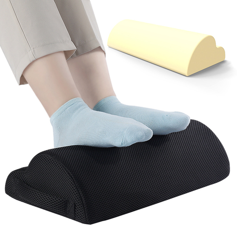 Almohada para los pies ergonómica, cojín de relax, soporte para reposapiés debajo del escritorio, taburete para pies para el hogar, soporte para masaje de carrera ► Foto 1/6