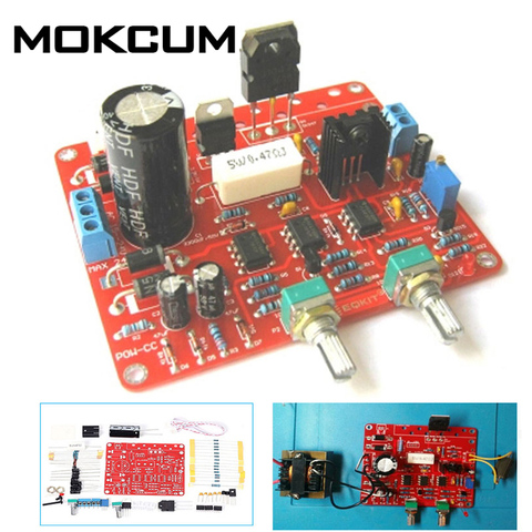 AC-DC DIY ajustable fuente de alimentación, Kit de bricolaje, DC fuente de alimentación regulada CVCC AC 15-24V a DC 0-30V 2mA-3A regulado Kit con fuente de alimentación ► Foto 1/6