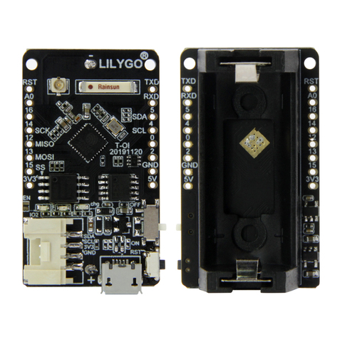 LILYGO®TTGO T-OI-Soporte de batería recargable 16340, Compatible con placa de desarrollo MINI D1, ESP8266 ► Foto 1/6