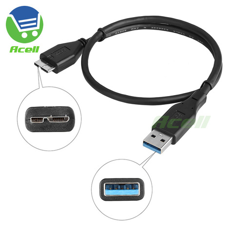 Cable de datos USB 3,0 micro-b para Transcend StoreJet®Discos duros portátiles SSD, 25H3 25C3N 25M3 25A3 25D3 25CK3 25S3 ESD400 ► Foto 1/6