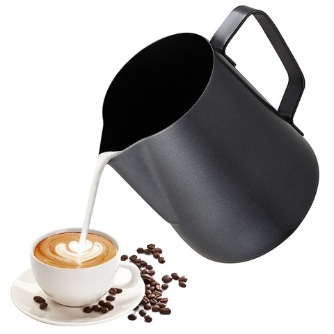 Antiadherente de acero inoxidable leche espuma jarra de café Espresso Barista de Cappuccino Latte crema espuma jarra ► Foto 1/6