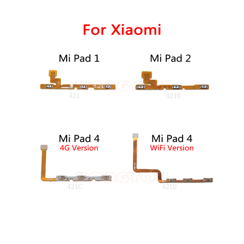 Interruptor de botón de encendido botón silenciador de volumen en/Off Cable Flex para Xiaomi Mi Pad 4 2 1 PAD 4 MiPad TABLET 4 4G WiFi ► Foto 1/1