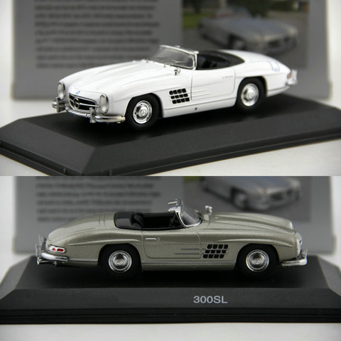 300 SL juguete de modelo de coche 1:43 escala Vintage clásico de aleación de fundición modelo de coche de Metal fundido juguetes regalo de cumpleaños para niños niño ► Foto 1/6