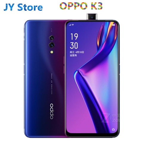 Oppo K3 4G LTE-teléfono móvil, Original, Snapdragon 710, Android 9,0, pantalla 2340X1080 8GB RAM, 256GB ROM, cámara de 16.0MP, reconocimiento de huella e identificación facial ► Foto 1/4